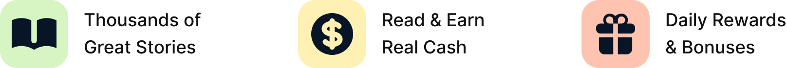 Thousands of Great Stories, Read & Earn Real Cash, Daily Rewards & Bonuses